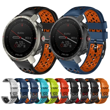 Yedek Bileklik POLAR Grit X Pro Titan Kayış POLAR Vantage M2 M GritX 22mm Silikon Bant Watchband Bilezik Kemer