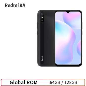 Akıllı telefon Xiaomi Redmi 9A Küresel Rom 64GB / 128GB Cep Telefonu 5000mAh 6.53 inç MTK Helio G25 Octa Çekirdek 13MP Akıllı telefon CN Sürümü
