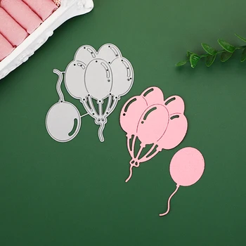 Balonlar Metal Kesme Ölür İçin DIY Scrapbooking Albümü Kağıt Kartları Dekoratif El Sanatları Kabartma Yapma Temizle Zımba Ve Kalıp Kesim
