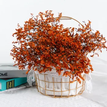 40g İskandinav Renkli Kristal Çim Doğal Taze Kurutulmuş Korunmuş Çiçekler Şube Ev Dekorasyon Aksesuarları Oturma Odası İçin 18
