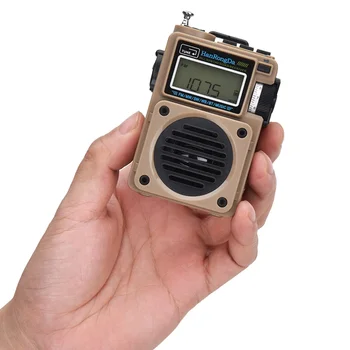 Cep FM Radyo Müzik Çalar Taşınabilir FM / SW / MW / WB Tam Bant Dijital Radyo Şarj Edilebilir Retro Sanat Radyo