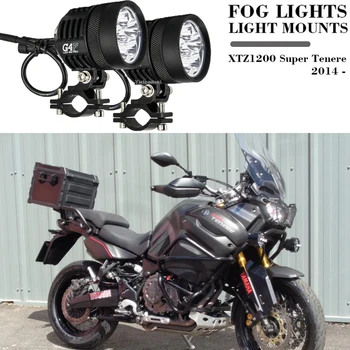 Yamaha XT1200Z XTZ 1200 Süper Tenere 2014-Sis farları yardımcı braketi ışık bağlar spot braketi Spot lamba tutucu