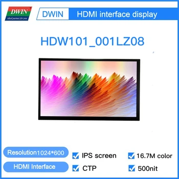 DWIN HDMI 10.1 500nit Vurgulamak IPS-TFT-LCM Ahududu Pi Paneli Bağlamak USB Kapasitif Dokunmatik Ekran