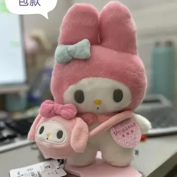 Sanrio Orijinal Kawaii Hello Kitty My Melody Peluş Standı oyuncak bebekler Kuromi Cinnamoroll Dolması Peluş pelüş çanta Oyuncak Kız Hediye