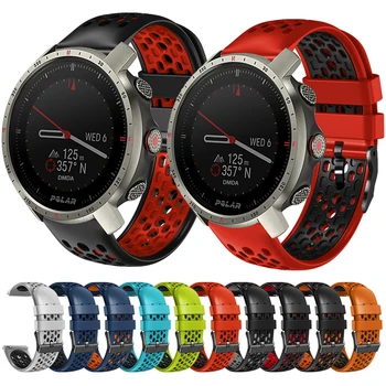 Yedek 22mm saat kayışı POLAR Grit X Pro Titan / Vantage M M2 Silikon Kayış Bileklik Smartwatch Watchband Bilezik Kemer