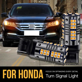 2x WY21W T20 7440A Canbus LED sinyal lambası Ampul Lambası Honda Accord 7 10 Civic CRV 1 2 3 4 Fit 5 CR - Z HR-V Insight Legend