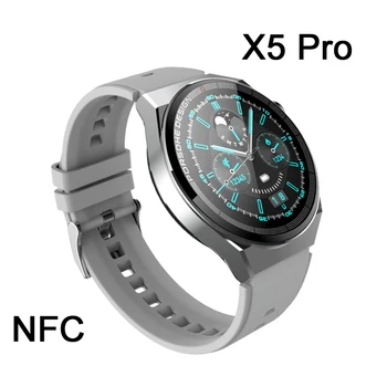 X5 Pro akıllı saat Erkekler Kadınlar İçin Bluetooth Çağrı Smartwatch Spor Saatler NFC Kol Saati GPS İzci Spor Bilezik 17