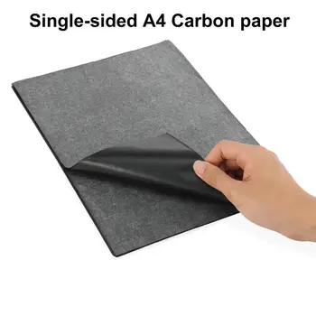 100 Yaprak Karbon Transfer Kağıdı Şeffaf Silinebilir Fotokopi Şablon Tek taraflı A4 Grafit Transfer İzleme Boyama kopra kağidi