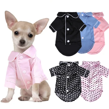Pet Pijama Moda evcil köpek kıyafeti Gömlek Lüks Ceket Ceket Eğlence Giyim Küçük Orta Köpek Kedi Chihuahua Bulldog Evcil Hayvan Giysileri