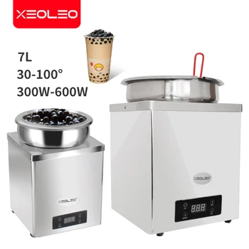 XEOLEO İnci isıtıcı Tapyoka makinesi Boba Yalıtım pot 7L süt çay dükkanı için Paslanmaz çelik gıda ısıtıcısı İnci ocak