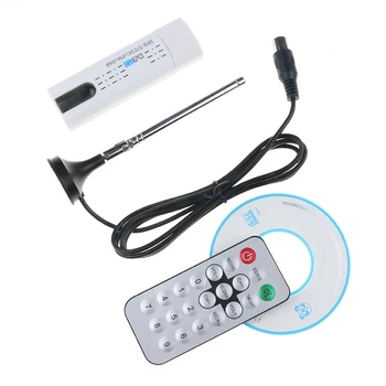 Dijital Uydu DVB T2 FM USB TV çubuk mini PC Tuner Anten Alıcısı Uzaktan HDTV DVB-T2 / DVB-C / FM / DAB PC Dizüstü TV