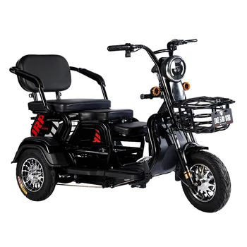 3 Tekerlekli Elektrikli Scooter Yaşlılar için 800W 60V 20A 8 İnç Lastik 3 Tekerlekli Elektrikli Hareketlilik Scooter