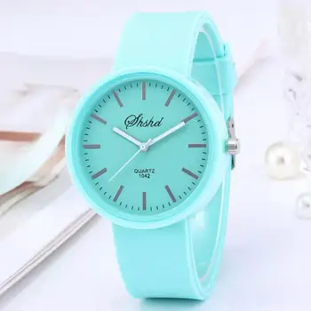2022 Yeni basit silikon Marka WOKAI günlük kuvars saat Kadınlar Kristal Silikon Saatler Relogio Feminino kol saati Sıcak satış