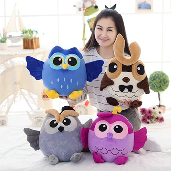 25-50cm yeni Gelmesi baykuş yastık peluş oyuncaklar renkli kuş bebek doğum günü hediyesi Çocuklar