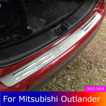 Mitsubishi Outlander için paslanmaz çelik Arka Tampon Koruyucu Eşiği Bagaj Arka koruma Sırt Plakası Trim Aksesuarları 2013-2017 2018