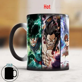 2022 Yeni Anime Sihirli Kahve Kupa 350ml Yaratıcı Seramik Renk Değiştiren Seyahat Kupa Sıcak çay bardağı Noel veya Firend doğum günü hediyesi