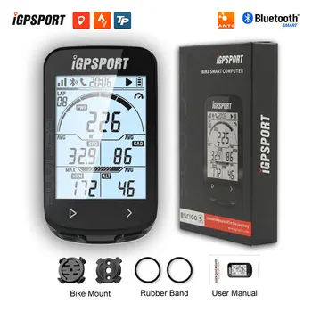 IGPSPORT İGS100S\10S Kablosuz GPS Bisiklet Bilgisayar Kronometre MTB Yol Bisikleti Bisiklet Bilgisayar ANT+ Ritim nabız monitörü