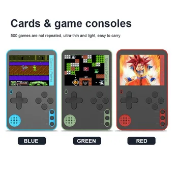 500 in 1 Retro video oyunu Konsolu El 2.4 inç Taşınabilir Renkli Oyun Oyuncu consola Çocuklar Portatil consolas de videojuegos