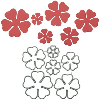 5-Petal Çiçek Verbena Desen Kesme Scrapbooking İçin Ölür Metal Kesici Clipart Günlüğü Kitap DIY Dekorasyon Yumruk Şablon