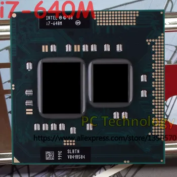 Orijinal Intel core İ7 640 m SLBTN Çift Çekirdekli 2.8 GHz L3 = 4 M CPU İşlemci üzerinde çalışır HM55 İ7-640m ücretsiz kargo 1 gün içinde gemi