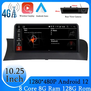 Dokunmatik Ekran Stereo Android 12 Araba Multimedya Oynatıcı İçin BMW X3 F25 X4 F26 CIC NBT Sistemi GPS Navigasyon WIFI