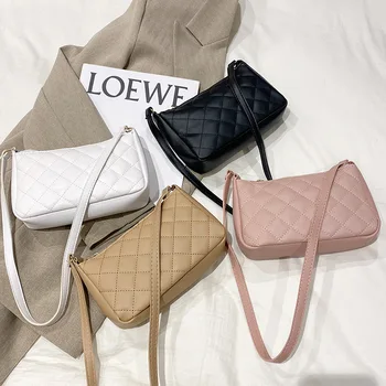 Kadın Çantaları Çok Yönlü Doku Küçük Kare Toptan Küçük Çanta İşlemeli basit omuz çantası Çantalar Çanta Lüks Tasarımcı