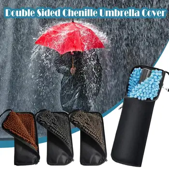Şemsiye saklama çantası Su emici Şemsiye Çantası Mikrofiber Su Geçirmez Şemsiye Çantası Taşınabilir Şemsiye Kapağı Ev Paketi N9s1