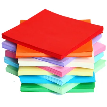 Yeni 100 adet / grup 15 cm Kare Origami Kağıt Tek Taraflı Düz Renk Kağıtları manuel DIY Katlanmış Kağıt Zanaat Scrapbooking Dekor Zz001
