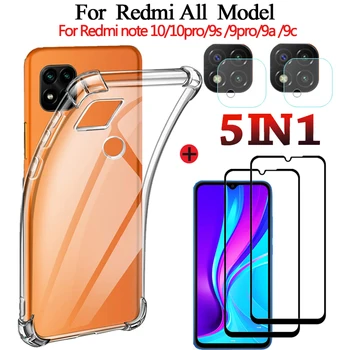 Redmi Not 10 Pro 10S 9T Redmi 9 c NFC silikon Kılıf Cam Xiaomi Redmi için 10 Kapak Redmi 9C 128gb yeni xiaomi 11t pro Redmi 10