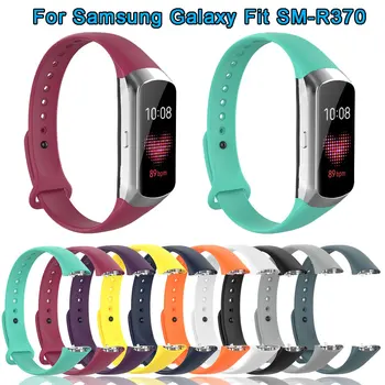 Samsung Galaxy Fit İçin kayış SM-R370 Silikon Smartwatch Spor Watchband Bilezik Bilek Bandı Kemer Aksesuarları 3