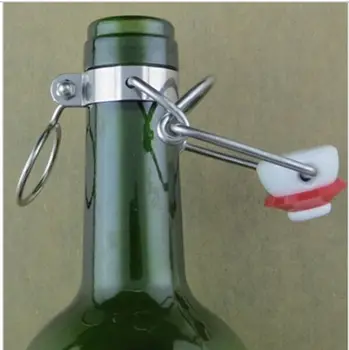 12 ADET Ez mantar Kapağı Flip Top Stoper Kök Bira Şişeleri Yedek Salıncak Üstleri Homebrew Bira şarap tıpaları