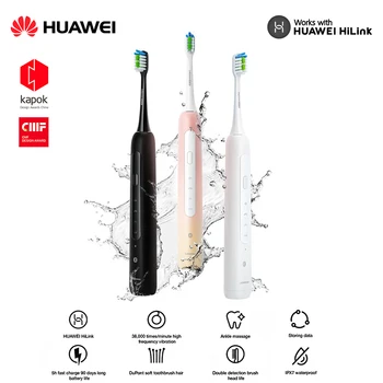 Huawei Hilink Akıllı Sonic Elektrikli Diş Fırçası En Kaliteli diş fırçası başı Değiştirilebilir Beyazlatma Sağlıklı App için SOOCS