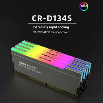 COOLMOON RAM soğutucu radyatör 5V 3PİN ARGB soğutucu Adreslenebilir soğutma yeleği ısı Emici soğutucu DDR3 DDR4 masaüstü bilgisayar Ram Bellek