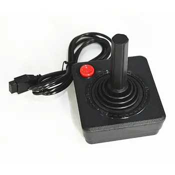 Ruitroliker Retro Klasik Joystick denetleyicisi Gamepad için Atari 2600 Konsol Sistemi Siyah
