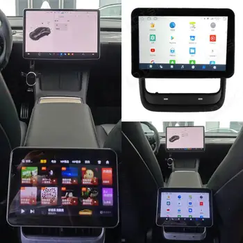 8.8 İnç Tesla Modeli 1/ 3 / Y / S Android Multimedya Oynatıcı Arka Koltuk Eğlence Sistemi Ekran Carplay Android otomatik 4G WİFİ