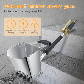 VOGVIGO Çimento püskürtme tabancası Harç Püskürtücü Sıva Hazne Tabancası Render Püskürtücü Hazne Kova Alçı Tabancası 9