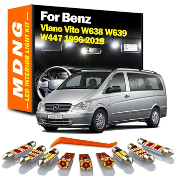 MDNG Mercedes Benz Viano Vito W638 W639 W447 1996-2017 2018 Araç Lambası LED İç Dome Harita İşık Kiti Araba Led Ampul Canbus