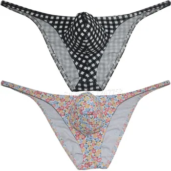 Erkek hava kabarcığı örme kumaş arsız külot iç çamaşırı dize Bikini kayma Homme seksi Erotique