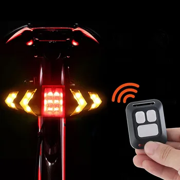 Arka Lamba Akıllı Bisiklet Kablosuz Uzaktan Dönüş sinyal ışıkları Bisiklet LED Arka Lambası Kolay Kurulum Kişisel Bisiklet Parçaları