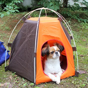 Açık Pet Çadır Katlanabilir Kedi Evi Küçük Ve Orta Ölçekli Köpek Kulübesi Yağmur Geçirmez Güneş Geçirmez Taşınabilir evcil hayvan kulubesi Kamp Köpek Çadırı