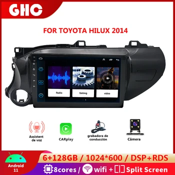 GHC 9 İnç Araba Radyo Multimedya Video Oynatıcı Toyota Hilux için Android 2014-2022 Compation ile Bluetooth WiFi GPS Navigasyon