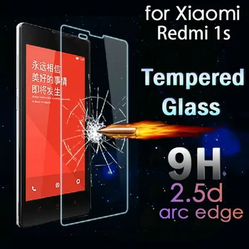 0.2 mm Patlamaya dayanıklı 9 H Temperli Cam Xiaomi Redmi Hongmi 1 s 1 s Ekran Koruyucu Güvenlik 2.5 D Ön Film pelicula de vidro