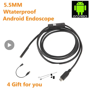 Android Cep Telefon İçin C Akıllı telefon USB Araç İçi Oral Tahliye Boru endoskopik Kamera Endoskop Mobil Diş hekimliği Mini Endoskopi