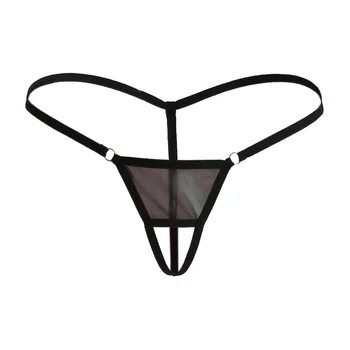 Crotchless Thongs erkek Moda Low Rise Seksi Iç Çamaşırı Mikro Külot Tanga Açık Dosya G-string Peni Delik Külot Lingeries A5