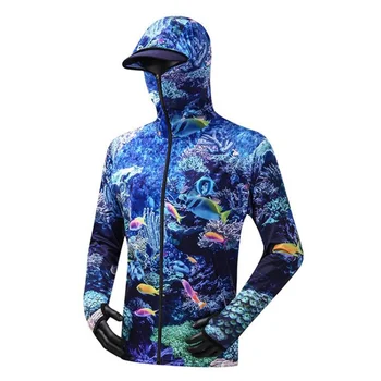 Balıkçılık Gömlek Nefes Hızlı Kuru balıkçılık kıyafeti Anti-Uv Güneş Koruyucu güneş koruma kıyafetleri Profesyonel Balıkçılık Hoodie Maske İle