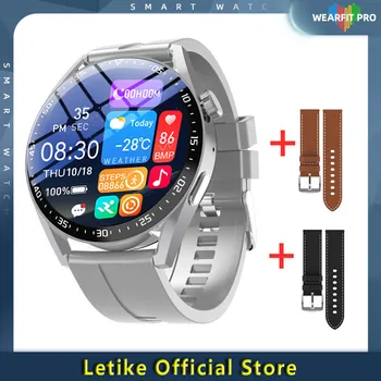 HW3 Pro erkek saati akıllı saat NFC Bluetooth Çağrı nabız monitörü Ses Asistanı Su Geçirmez Smartwatch PK izle gt 3