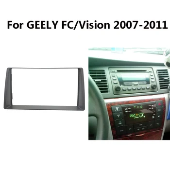 11-044 Araba Radyo Paneli GEELY FC Vision 2007-2011 Stereo ön panel CD Trim Kurulum çerçeve kiti 2 Dın 173 * 98mm