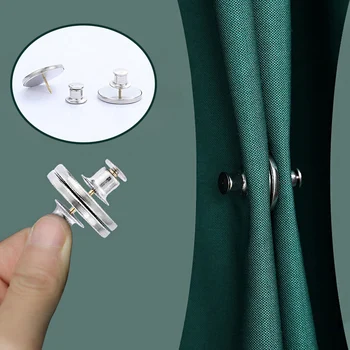 1 Çift Manyetik Perde Düğmesi Odası Aksesuarları Tırnak Ücretsiz Düğme pencere teli Dekoratif Ayar Mıknatıs Ayrılabilir Toka